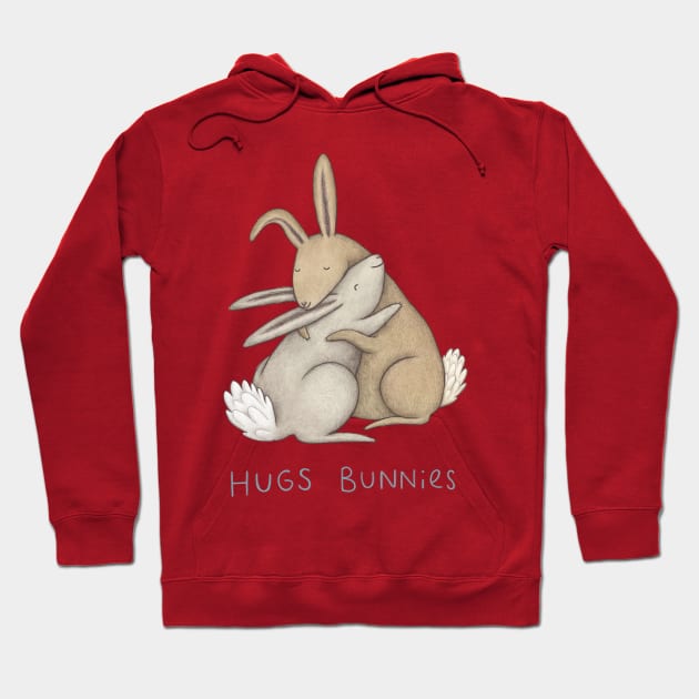 Hugs Bunnies Hoodie by Sophie Corrigan